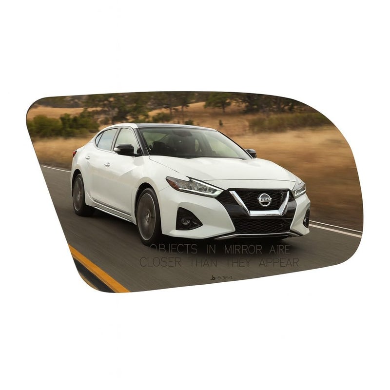 Burco 5354 Convex Passenger Side Replacement Mirror Glass (Mount Not Included) Compatible With Nissan Maxima (2009, 2010, 2011, 2012, 2013, 2014) - Image 1